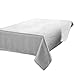 Benson Mills Gourmet Spillproof Fabric Tablecloth, White, 60-inch by 120-inch