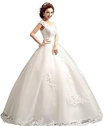 A-line Tulle Lace Beaded Sequined Prom Dress 