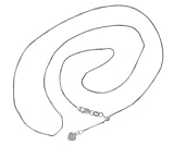 14K White Gold Adjustable Box Chain, 0.58mm
