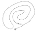 14K White Gold Adjustable Box Chain, 0.58mm