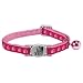 Casual Kitty Two-Tone Pawprint Collar Pink