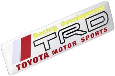 Metal Side Rear Decal TRD Racing Emblem Badge Sticker For Toyota Motor Sports