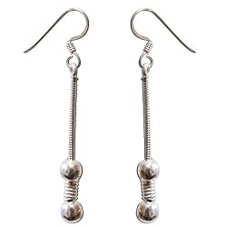Sterling Silver Earring Set Dangle Style 2 inches