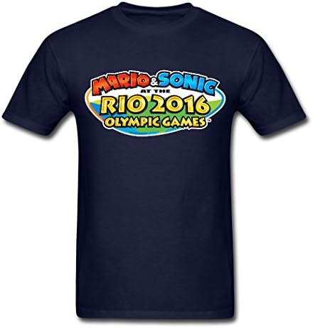 Mario&amp;Sonic At The Rio 2016 Olympic Games Men Cotton T-Shitr Medium
