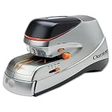 Swingline Products - Swingline - Optima Electric Stapler, 70 Sheet Capacity, Silver - Sold As 1 Each - High capacity and complete control in one quiet machine. - Flat clinch mechanism means neater stacks of paper. - Flip-up alignment guides and illuminated staple placement help with perfect stapling results.