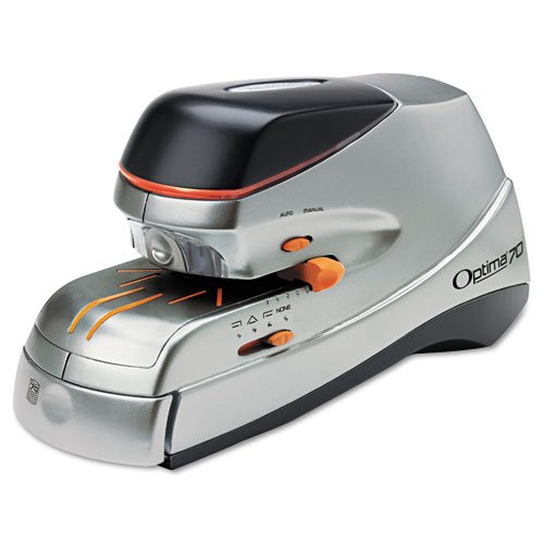 Swingline Optima 70 Electric Stapler 70 Sheet Capacity Silver and Black