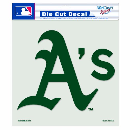 MLB Oakland Athletics 8-by-8 Inch Diecut Colored Decal