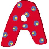 Wooden Letter - A - Bright