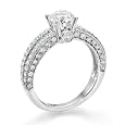 Diamond Engagement Ring in 14K Gold / White - Certified, Round, 1.56 Carat, F Color, SI1 Clarity