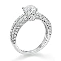 Diamond Engagement Ring in 14K Gold / White - Certified, Round, 1.56 Carat, F Color, SI1 Clarity