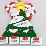 Personalized Tree with 4 Gifts Clay Dough Decoration
