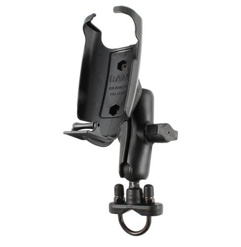 RAM Handlebar Rail Mount with Zinc Coated U-Bolt Base for the Garmin Astro 320, GPSMAP 62, 62s, 62sc, 62st & 62stc