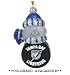 Pack of 8 NHL Colorado Avalanche Light-Up LED Snowman Christmas Ornaments