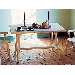 Old Adirondack - OA-132 - Whitehall Dining Table - White Cedar - by 