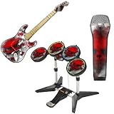 Rock Band Skin Kit für Gitarre,Drums & Mikrofon – War Light