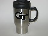 GEORGIA TECH YELLOW JACKETS 16 oz. Logo Stainless Steel TRAVEL MUG