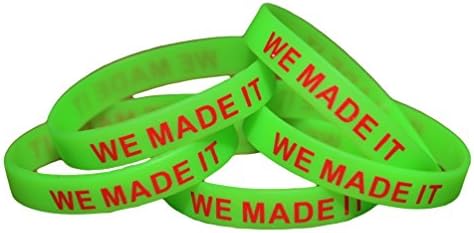 Glow in the Dark Silicone Wristbands (5 pack WE MADE IT GREEN)