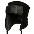 Corduroy Trooper Hat-Black (One-Size)W28S41D