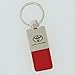 Toyota Land Cruiser Red Leather Key Ring