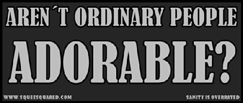 Aren't Ordinary People Adorable Sherlock Bumper Sticker