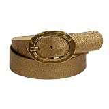 419r5IKzrML. SL160  Womens New Bronze Big Buckle Belt 1.5 Inches By Landes Size Small (32)