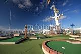Wallmonkeys Peel and Stick Wall Decals - Golf Course on Deck - Removable Graphic