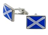 Scottish Flag Cufflinks - Scottish Flag Design Cufflinks by the Best Cufflink Company