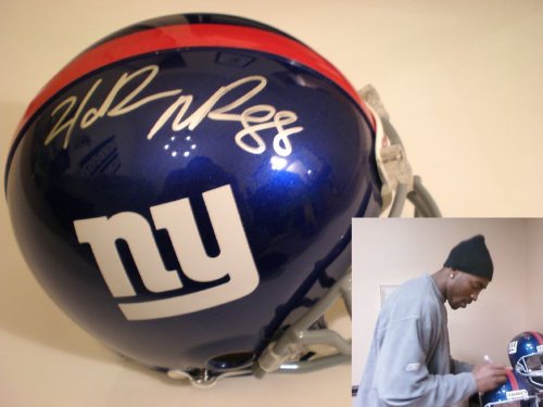 HAKEEM NICKS AUTOGRAPHED PRO HELMET NEW YORK GIANTS