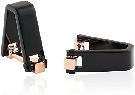 Smooth Wrap Cufflinks Black by Cuff-Daddy