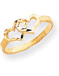 14k Gold Childrens Heart Ring