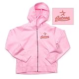Houston Astros MLB Girls Lucky Full Zip Hooded Jacket (Pink)