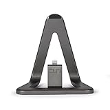 Veho DS-1 Series iPhone用 アルミニウムグレー デスクスタンド Apple認証 MFI Lightning ケーブル (1.5m) 付属 VPP-801-MFI (iPhone - Lightningコネクター)