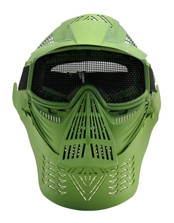 Tactical Full Face Airsoft Mask Metal Mesh Eye