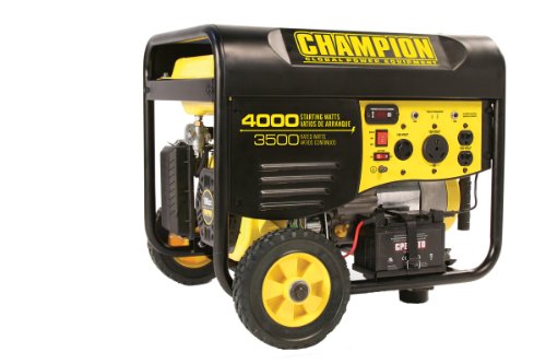 Champion Power Equipment 46565 4,000 Watt 196cc 4-stroke Gas Powered Portable Generator with Wireless Remote Electric Start