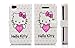 Hello Kitty & Love Wallet Style Leather Case With Magnetic Flip For iPhone 4 and 4S WHITE