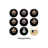 Pittsburgh Pirates MLB Licensed Billiards Ball Set of 9 (7 Team, 1 Cue,1 Eight Ball)