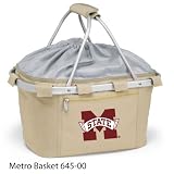 Mississippi State Bulldogs Portable Recreational Metro Seat Recliner - Black w/Digital Print