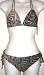 END OF SUMMRE SALE Juniors Bikini Swimsuit Triangle Top with Tie Side Bottom in Print...