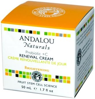 New - Andalou Naturals Renewal Cream Brightening Probiotic plus C - 1.7 fl oz