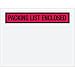 Aviditi PL457 Panel Face Envelope, "Packing List Enclosed", 7" Length x 5-1/2" Width, Red (Case of 1000)