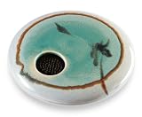 Georgetown Pottery Round Ikebana Flower Vase, Ivory Zen