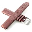 Philip Stein 1-ARM Red Metalic Genuine Alligator Leather Italy 18mm Band from Philip Stein