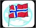 Decorated Mouse Pad with International, Norwegian, Norway