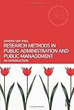 Research methods in public administration and public management : an introduction