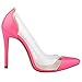 Wotefusi Women Clear Club Sexy Shoes Pumps Thin High Heel 11CM