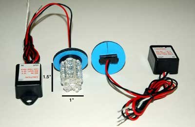 LED Headlight Strobes RED