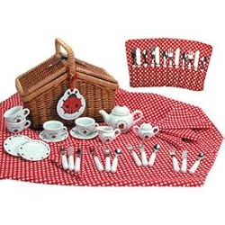 LADYBUG TEA SET BASKET BY SCHYLLING