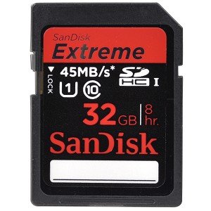 SanDisk Extreme 32GB 45MB/s SDHC Flash Memory Card SDSDX-032G-X46,Black SanDisk Extreme 32GB 45MB/s SDHC Flash Memory Card SDSDX-032G-X46,Black