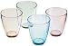 Bormioli Rocco Zeno 4 Piece Multicolor Rock Glass Set