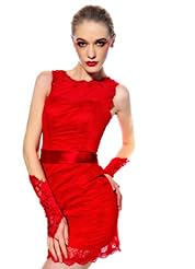 2014 Chiffon/Taffeta/Tulle Crystal Lace Applique Beaded Crystals Bandage Dress/Prom Dress 